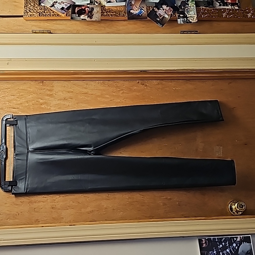Pleather pants, Ci Sono, black, new without tags, large